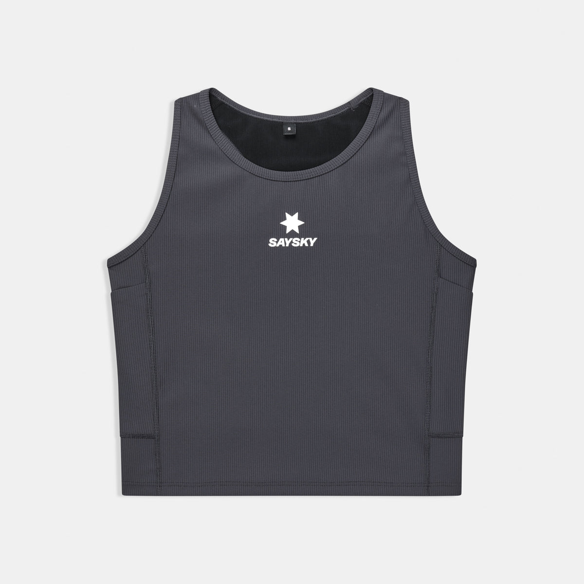 Saysky Combat Rib Crop Top Grå 611 SW30005
