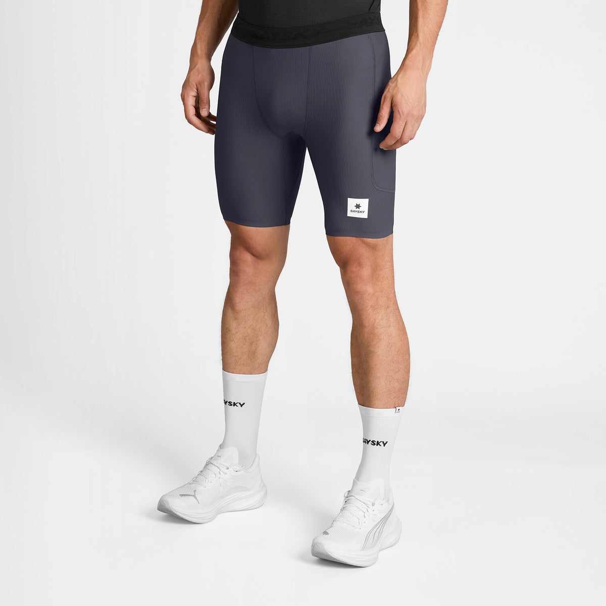 Saysky Combat+ Rib Short Tights 8'' Grå 611 SM55002