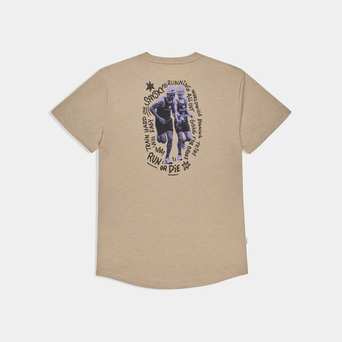 Saysky Statement Combat Pro T-Shirt Sand 8001 SM25039