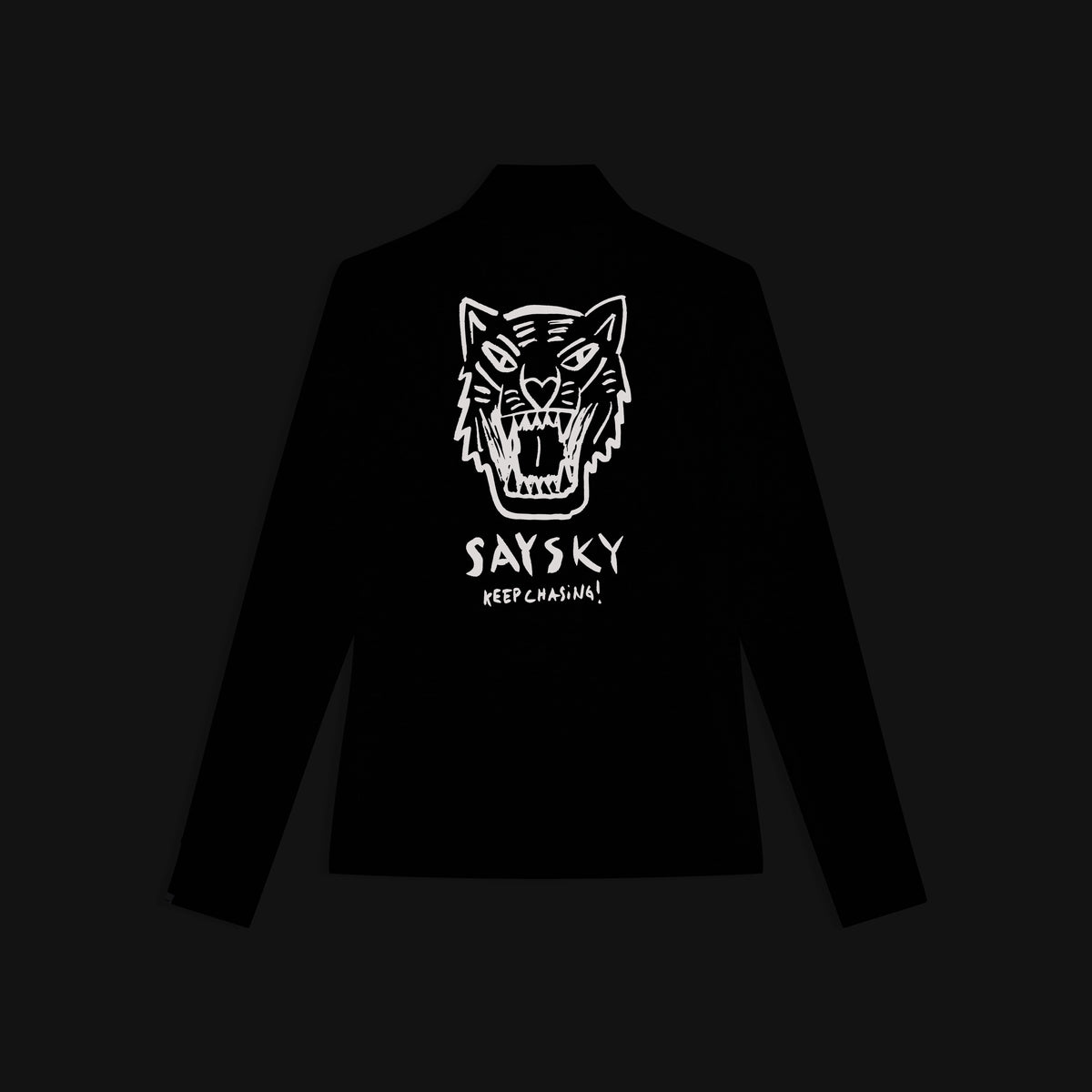 Saysky Tiger Pace Half Zip Long Sleeve Sort 9001 SW20009