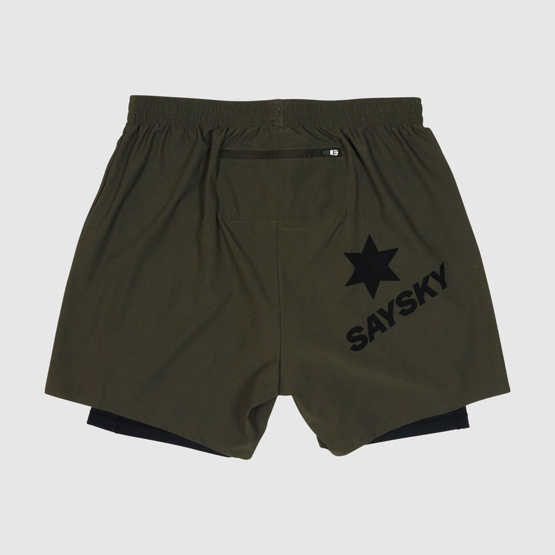 Saysky 2 in 1 Pace Shorts 5'' Grøn 301 XMRSH20C301