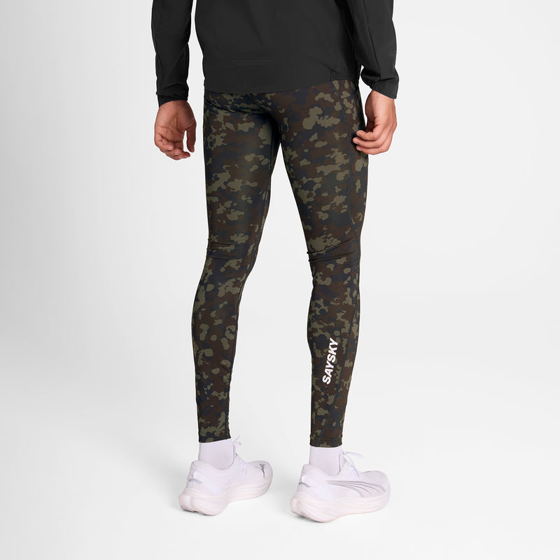 SAYSKY Camo Combat+ Long Tights TIGHTS 1048 - BROWN AOP