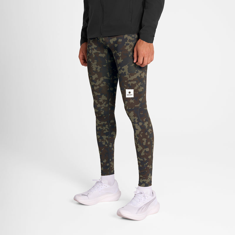SAYSKY Camo Combat+ Long Tights TIGHTS 1048 - BROWN AOP