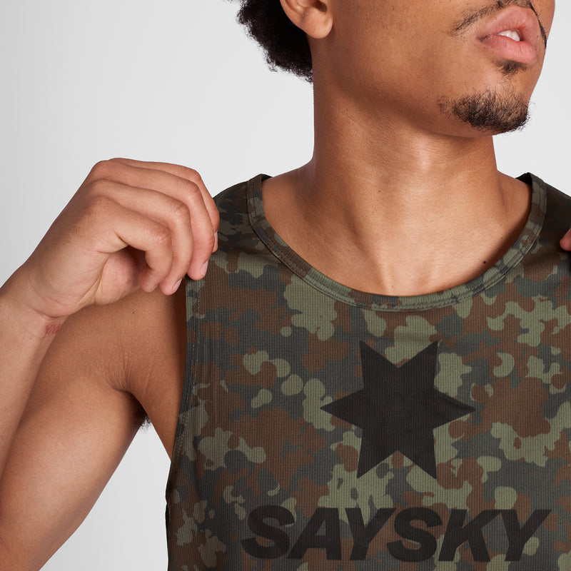 SAYSKY Camo Combat Singlet SINGLETTER 1048 - BROWN AOP