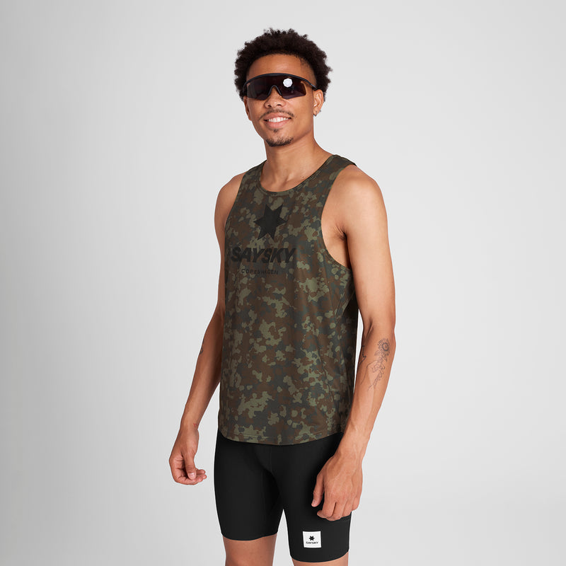 SAYSKY Camo Combat Singlet SINGLETTER 1048 - BROWN AOP
