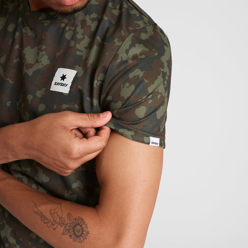 SAYSKY Camo Combat T-Shirt T-SHIRTS 1048 - BROWN AOP