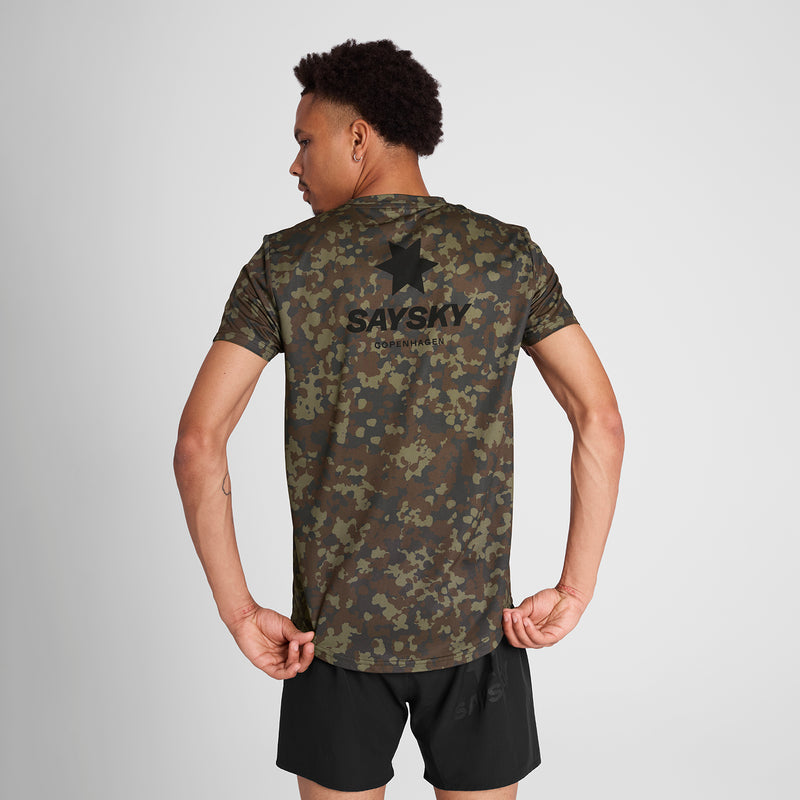 SAYSKY Camo Combat T-Shirt T-SHIRTS 1048 - BROWN AOP