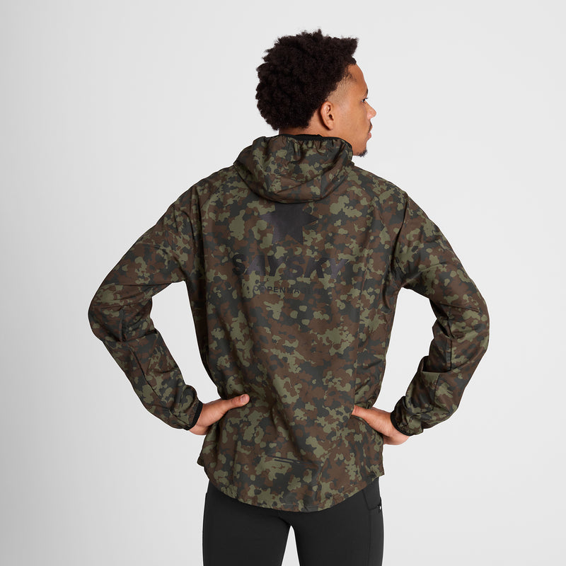 SAYSKY Camo Pace Jacket JAKKER/VESTE 1048 - BROWN AOP