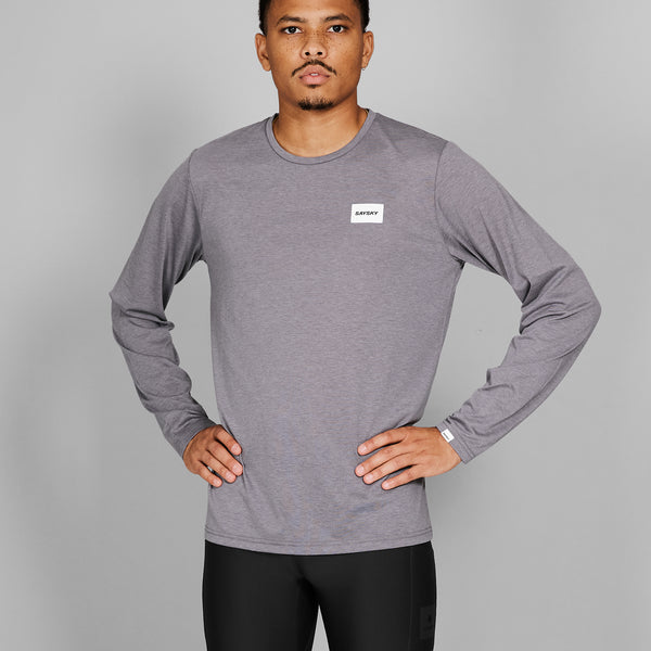 SAYSKY Clean Motion Long Sleeve LONG SLEEVES 6007 - GREY MELANGE