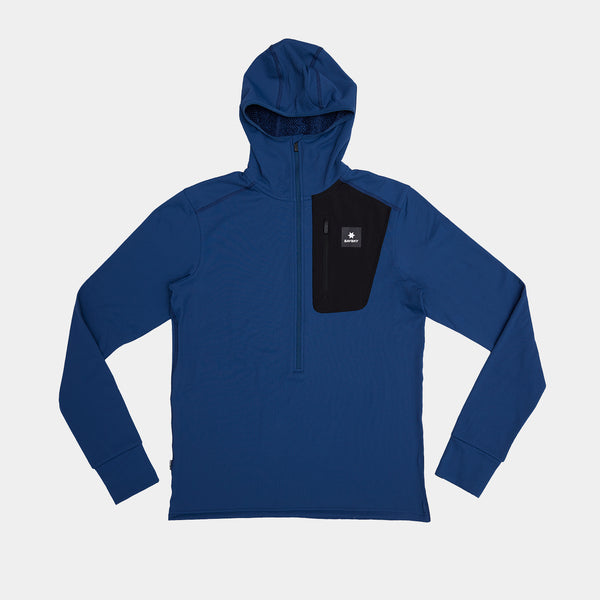 SAYSKY Combat Half Zip Fleece Hoodie FLEECE 219 - BLUE