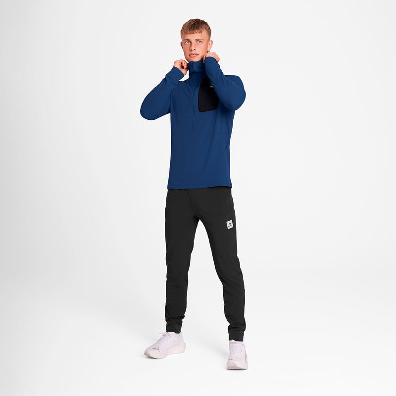 SAYSKY Combat Half Zip Fleece Hoodie FLEECE 219 - BLUE