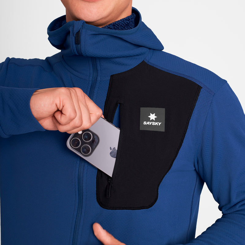 SAYSKY Combat Half Zip Fleece Hoodie FLEECE 219 - BLUE