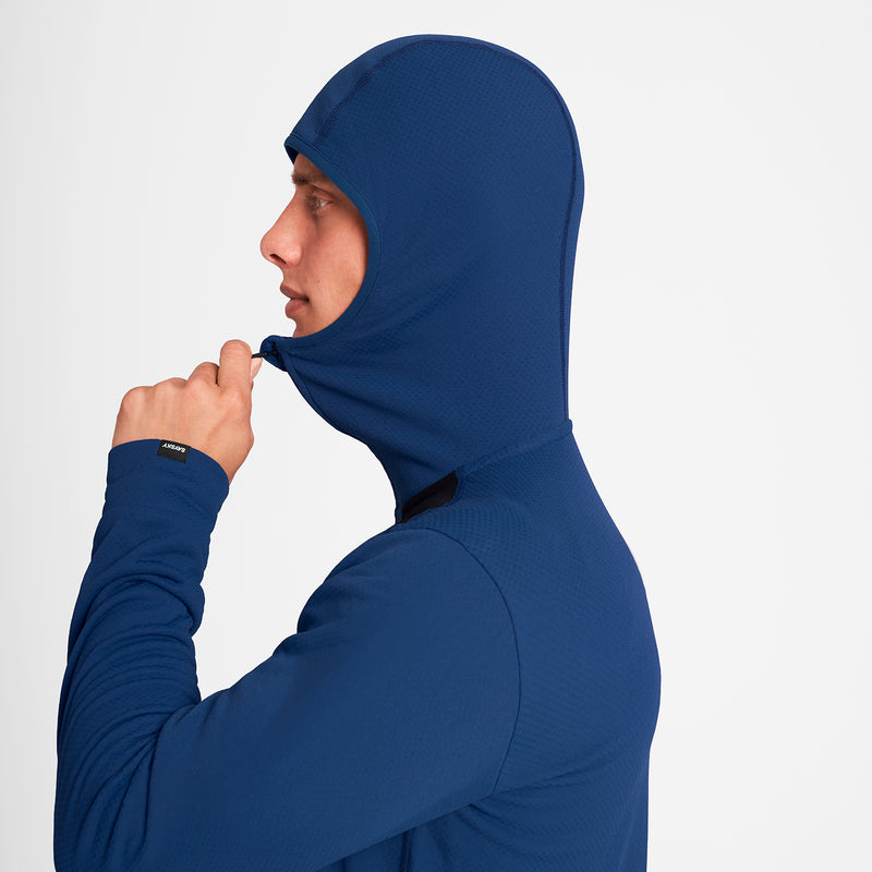SAYSKY Combat Half Zip Fleece Hoodie FLEECE 219 - BLUE
