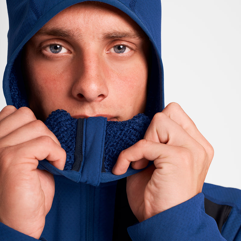 SAYSKY Combat Half Zip Fleece Hoodie FLEECE 219 - BLUE