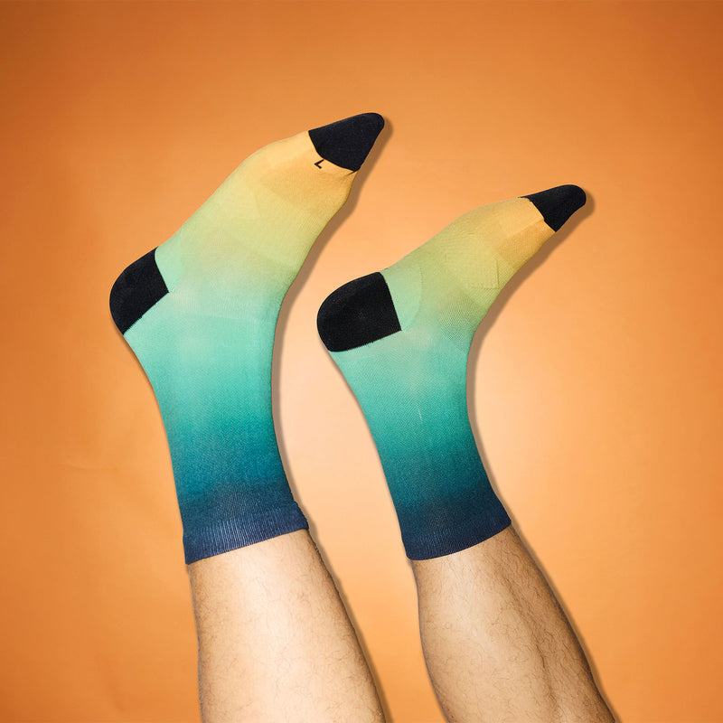 SAYSKY Combat High Socks SOKKER 1032 - BLUE AOP