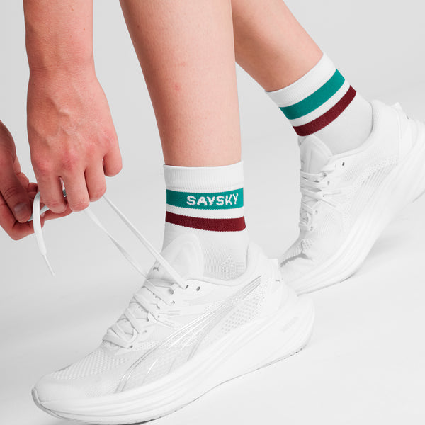 SAYSKY Combat Quarter Socks SOKKER 101 - WHITE