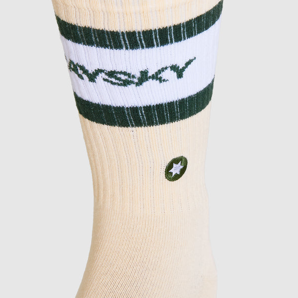 SAYSKY Crew Socks SOKKER 101 - WHITE