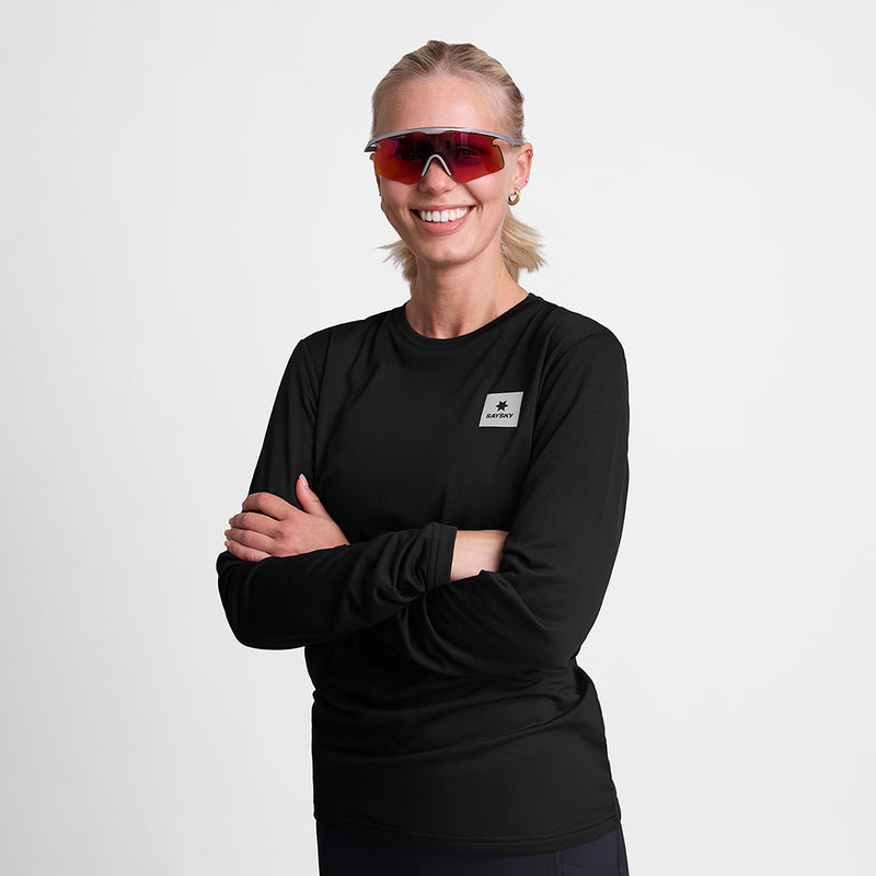 SAYSKY Flow Light Fleece LONG SLEEVES 901 - BLACK
