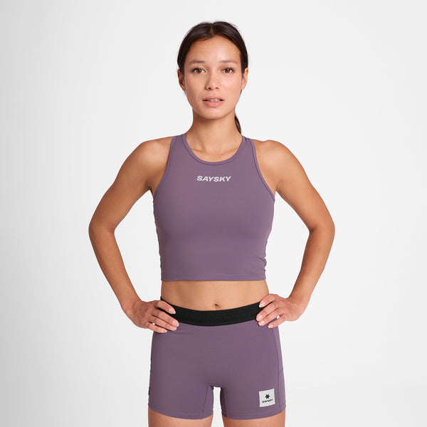 SAYSKY Flow Race Crop Top SPORTS-BH 711 - PURPLE