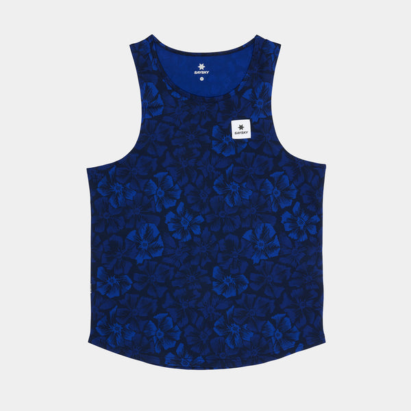 SAYSKY Flower Combat Singlet SINGLETTER 1029 - BLUE AOP