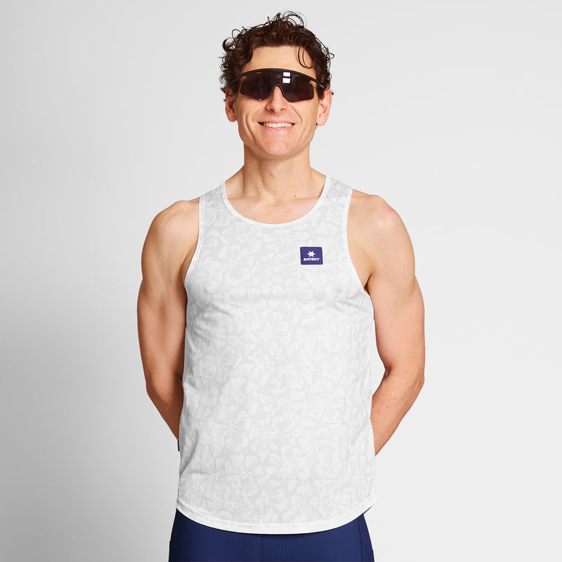 SAYSKY Flower Combat Singlet SINGLETTER 1030 - WHITE AOP