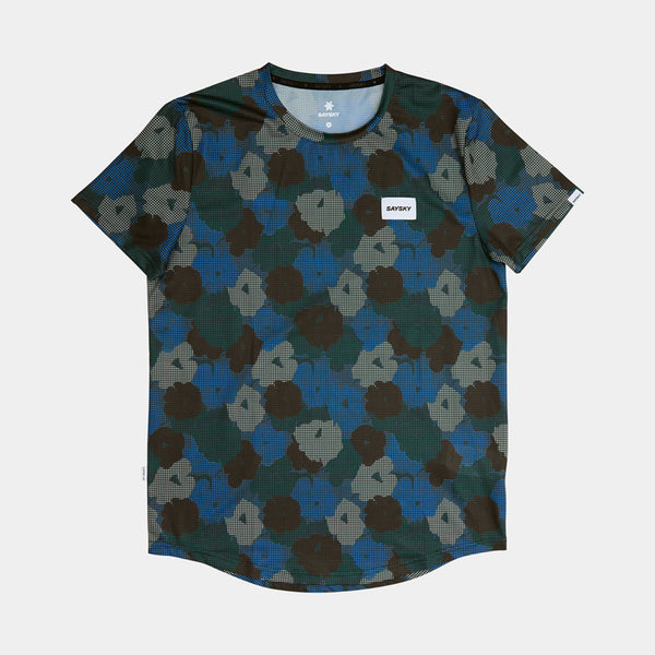 SAYSKY Flower Combat T-Shirt T-SHIRTS 1046 - BLUE AOP