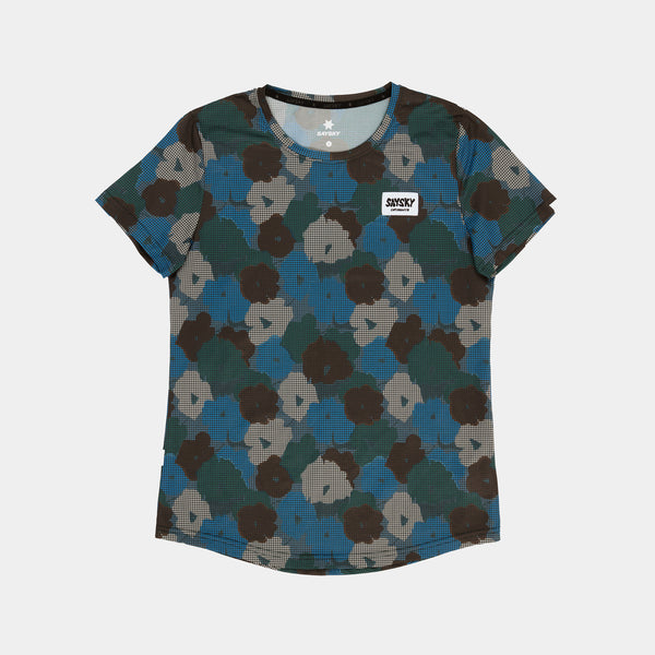 SAYSKY Flower Combat T-Shirt T-SHIRTS 1046 - BLUE AOP