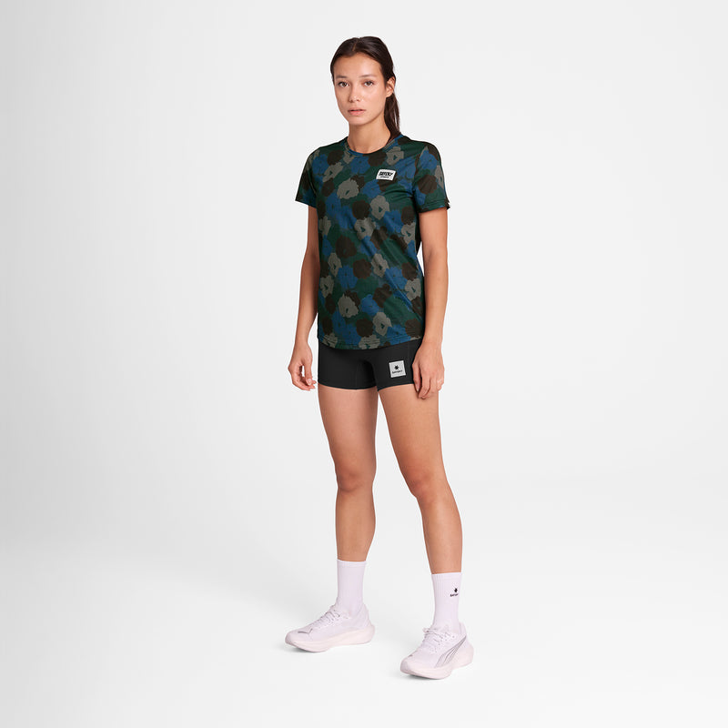 SAYSKY Flower Combat T-Shirt T-SHIRTS 1046 - BLUE AOP