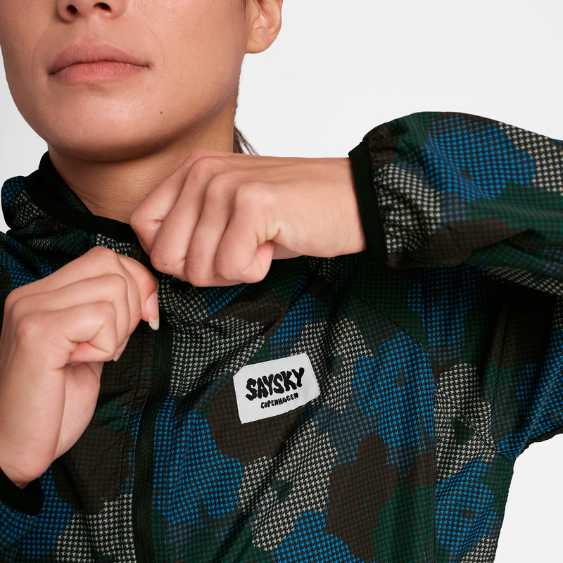 SAYSKY Flower Pace Jacket JAKKER/VESTE 1046 - BLUE AOP