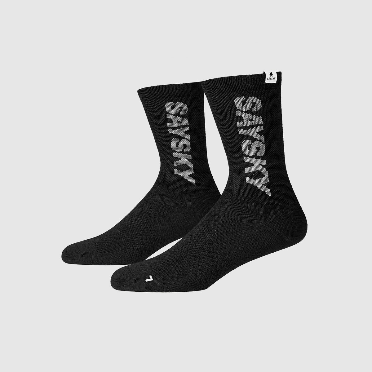 SAYSKY Logo High Merino Socks 600 SOKKER BLACK