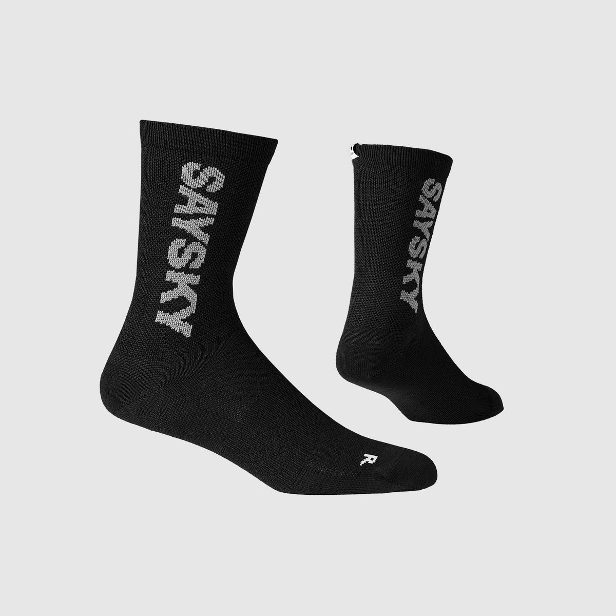 SAYSKY Logo High Merino Socks 600 SOKKER BLACK