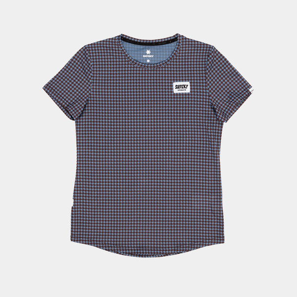 SAYSKY Houndstooth Combat T-Shirt T-SHIRTS 1047 - BLUE AOP