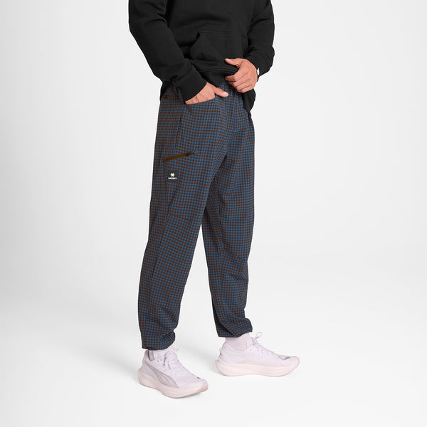 SAYSKY Houndstooth Everyday Pants BUKSER 1047 - BLUE AOP