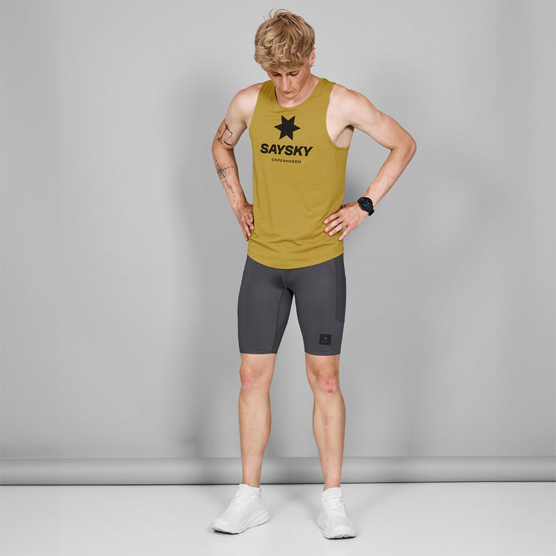 SAYSKY Logo Combat Singlet SINGLETTER 4006 - YELLOW MELANGE