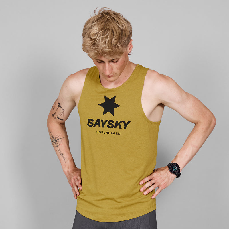 SAYSKY Logo Combat Singlet SINGLETTER 4006 - YELLOW MELANGE