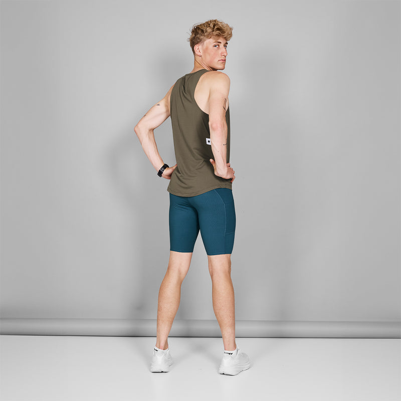 SAYSKY Logo Combat Pro Singlet SINGLETTER 7005 - BROWN MELANGE