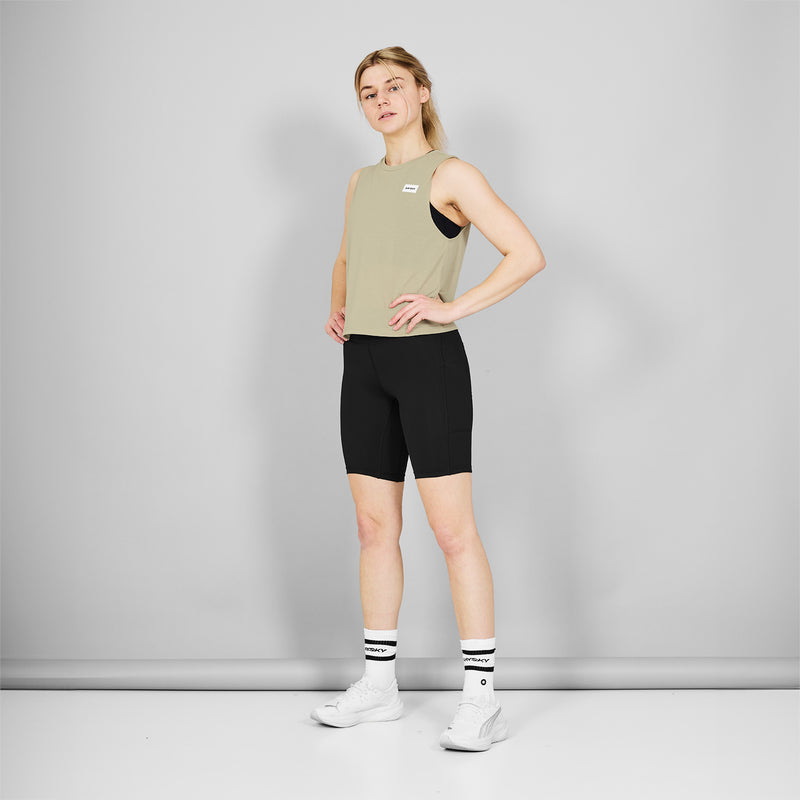 SAYSKY Logo Motion Singlet TANK 801 - BEIGE