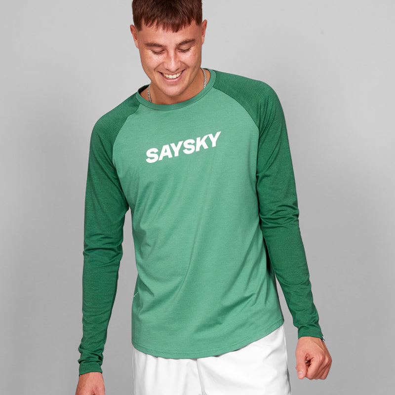 SAYSKY Logo Pace Long Sleeve LONG SLEEVES 3004 - GREEN