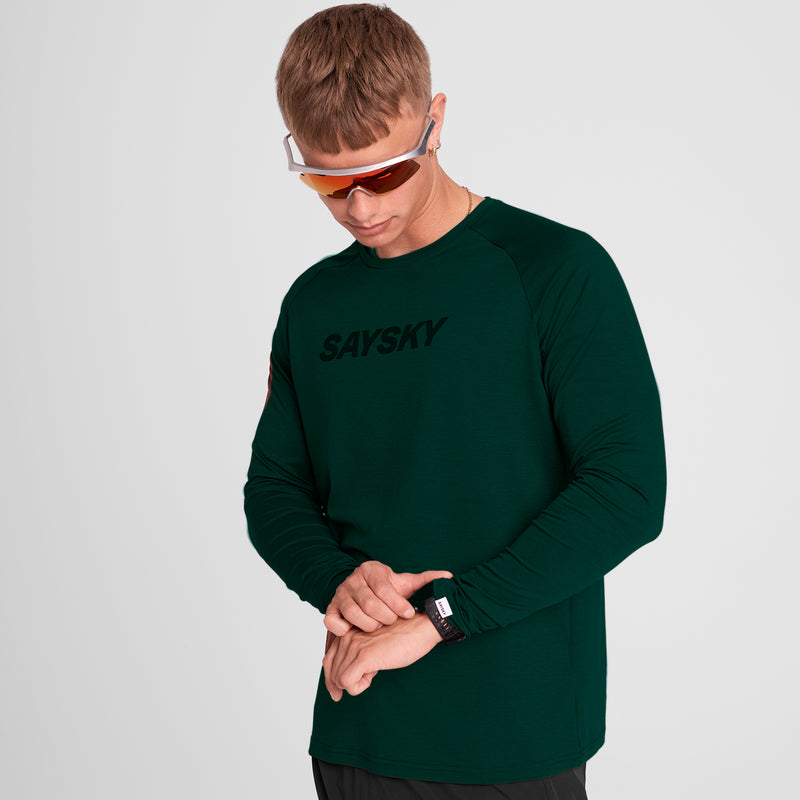 SAYSKY Logo Pace Long Sleeve LONG SLEEVES 3010 - GREEN