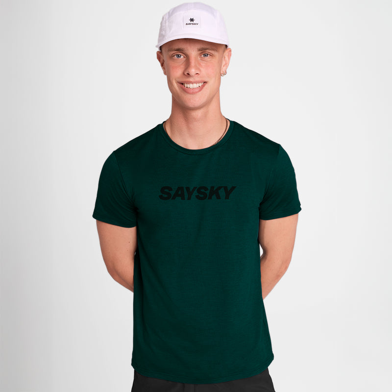 SAYSKY Logo Pace T-Shirt T-SHIRTS 3010 - GREEN