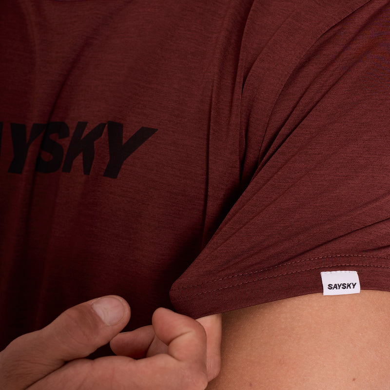 SAYSKY Logo Pace T-Shirt T-SHIRTS 5008 - RED