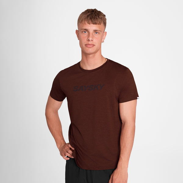 SAYSKY Logo Pace T-Shirt T-SHIRTS 5008 - RED