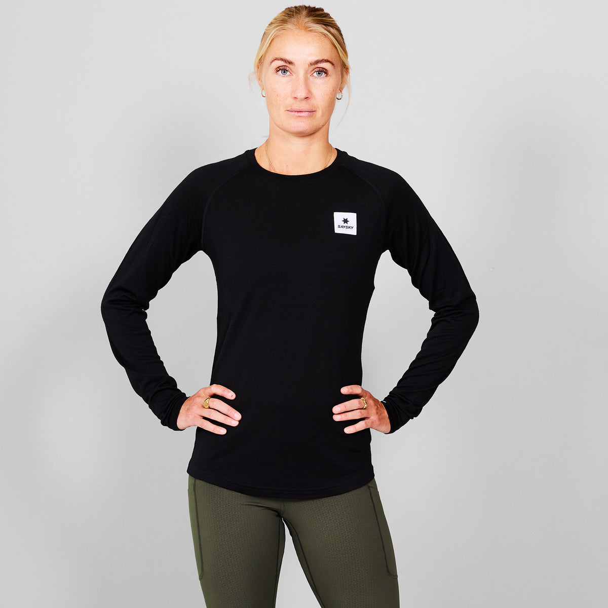 SAYSKY Merino 165 Base Layer Long Sleeve LONG SLEEVES 901 - BLACK