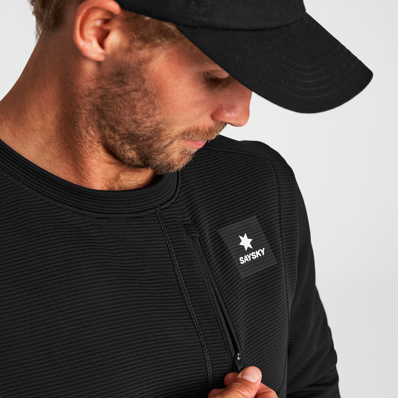 SAYSKY Motion Tech Crew Neck SWEATSHIRTS 901 - BLACK