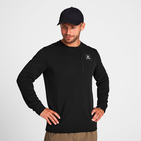 SAYSKY Motion Tech Crew Neck SWEATSHIRTS 901 - BLACK