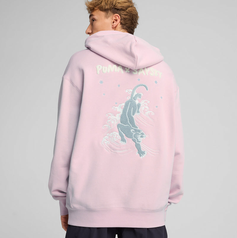 SAYSKY PUMA X SAYSKY HOODIE SWEATSHIRTS 504 - PINK