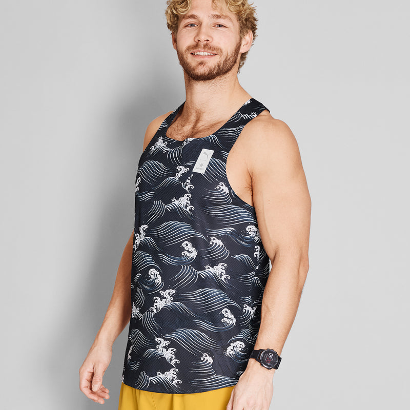 SAYSKY PUMA X SAYSKY SINGLET SINGLETTER 1013 - BLUE AOP