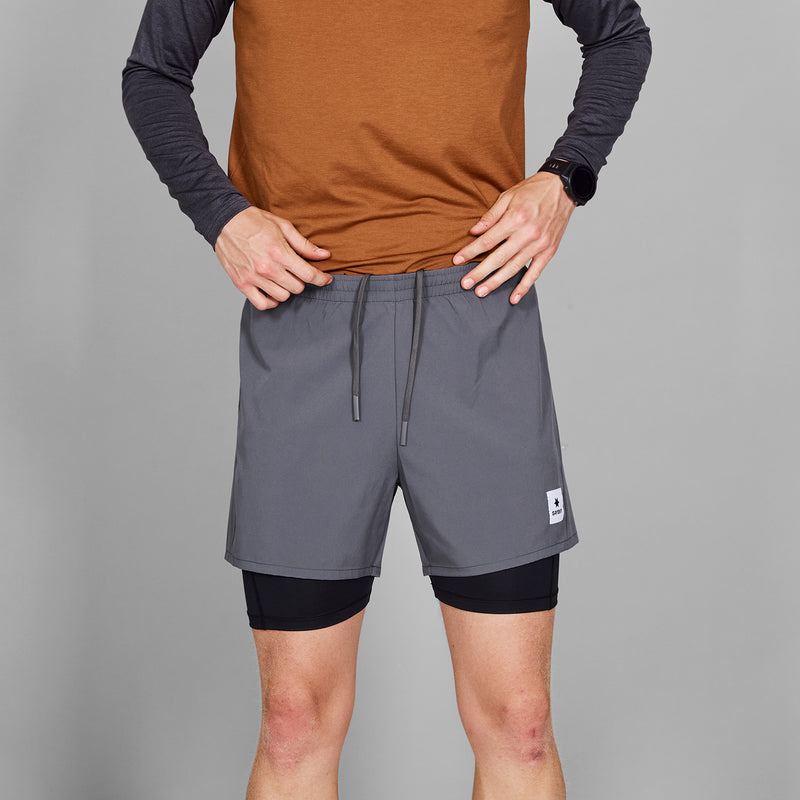 SAYSKY Pace 2 in 1 Shorts 5'' SHORTS 704 - GREY