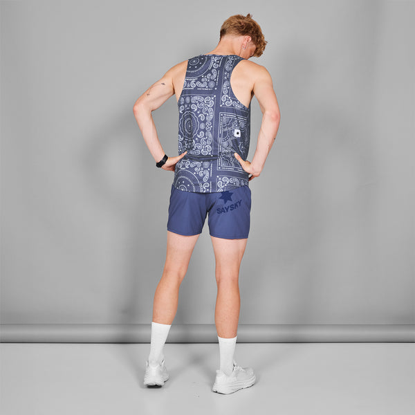 SAYSKY Paisley Combat Singlet SINGLETTER 1020 - BLUE PAISLEY AOP