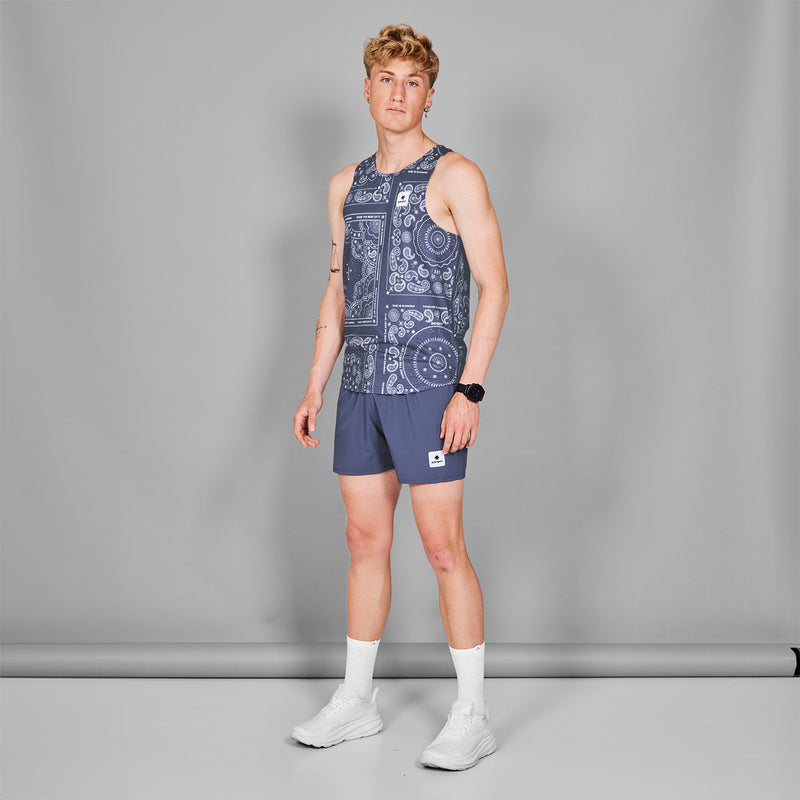 SAYSKY Paisley Combat Singlet SINGLETTER 1020 - BLUE PAISLEY AOP